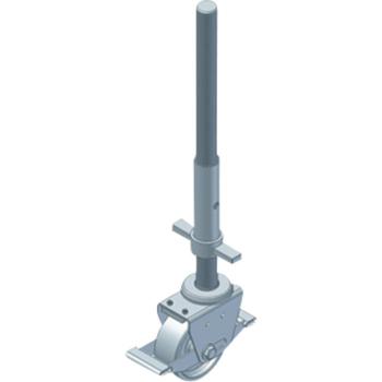 Zarges Fahrgerüst Lenkrolle mit Spindel, Ø 125 mm